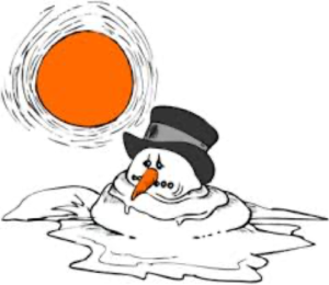 saboteurs of our mind - sun melts snowman